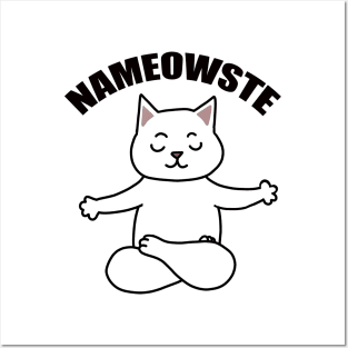 Nameowste Cute Cat Posters and Art